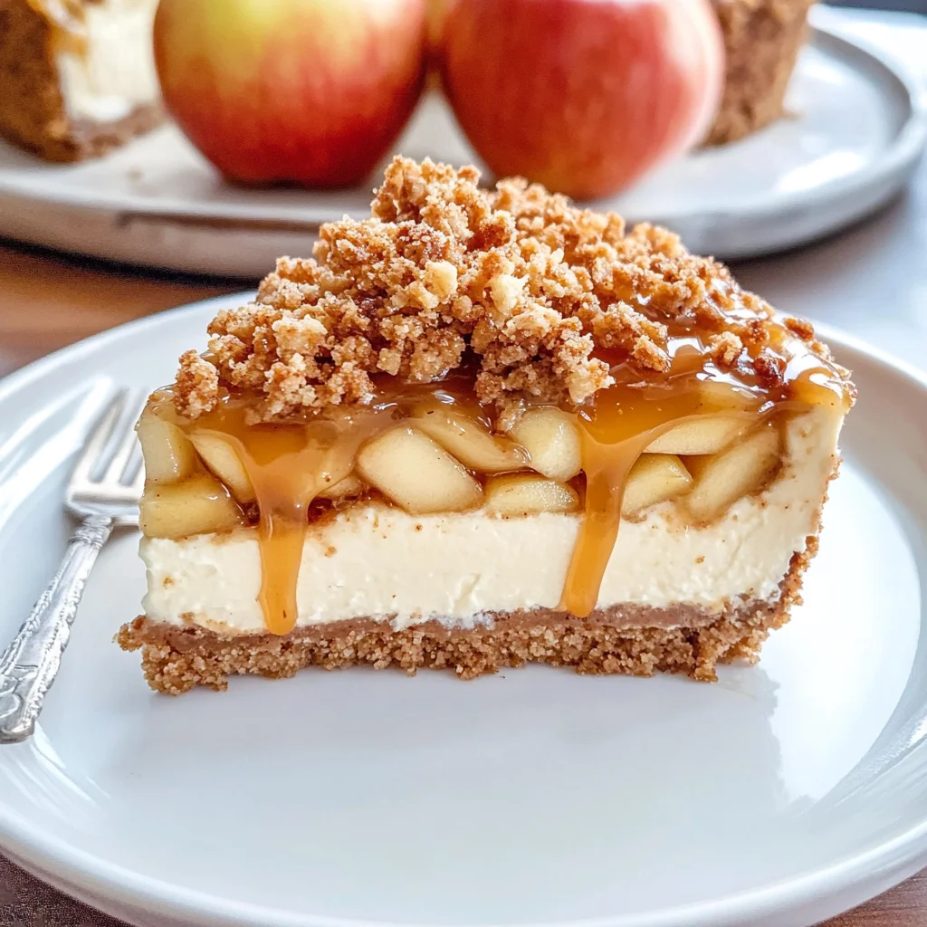 Apple Crisp Cheesecake