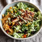 BBQ Chicken Chopped Salad with Cilantro Ranch