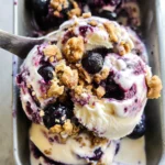 Blueberry Mascarpone Ice Cream