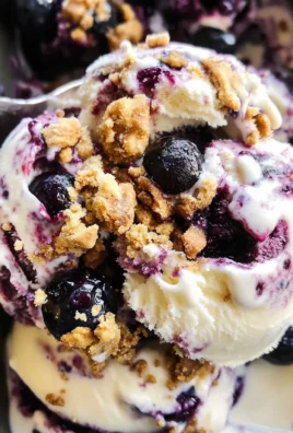 Blueberry Mascarpone Ice Cream