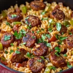 Cajun Sausage and Rice Skillet