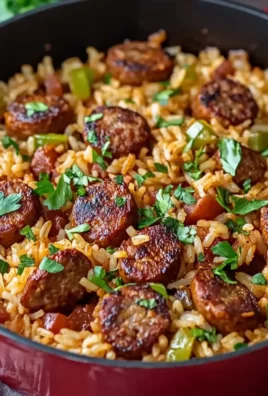 Cajun Sausage and Rice Skillet