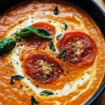 Creamy Roasted Garlic Tomato Soup
