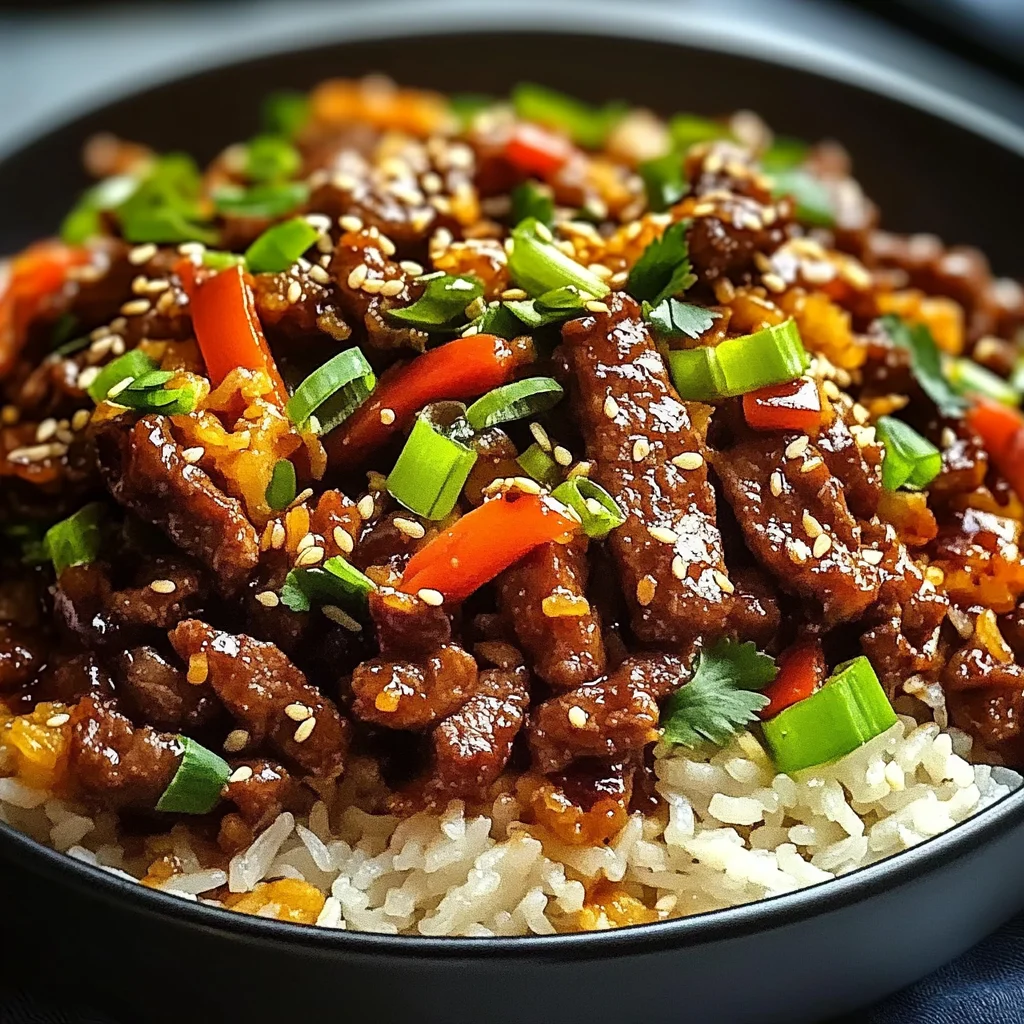 Crispy Chilli Beef Rice