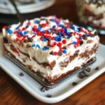 Red White Blue Chocolate Lasagna
