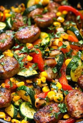 Sausage and Veggies Skillet - 30 Minute, One-Pan Meal