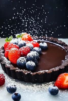 no-bake chocolate tart