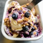 Blueberry Mascarpone Ice Cream