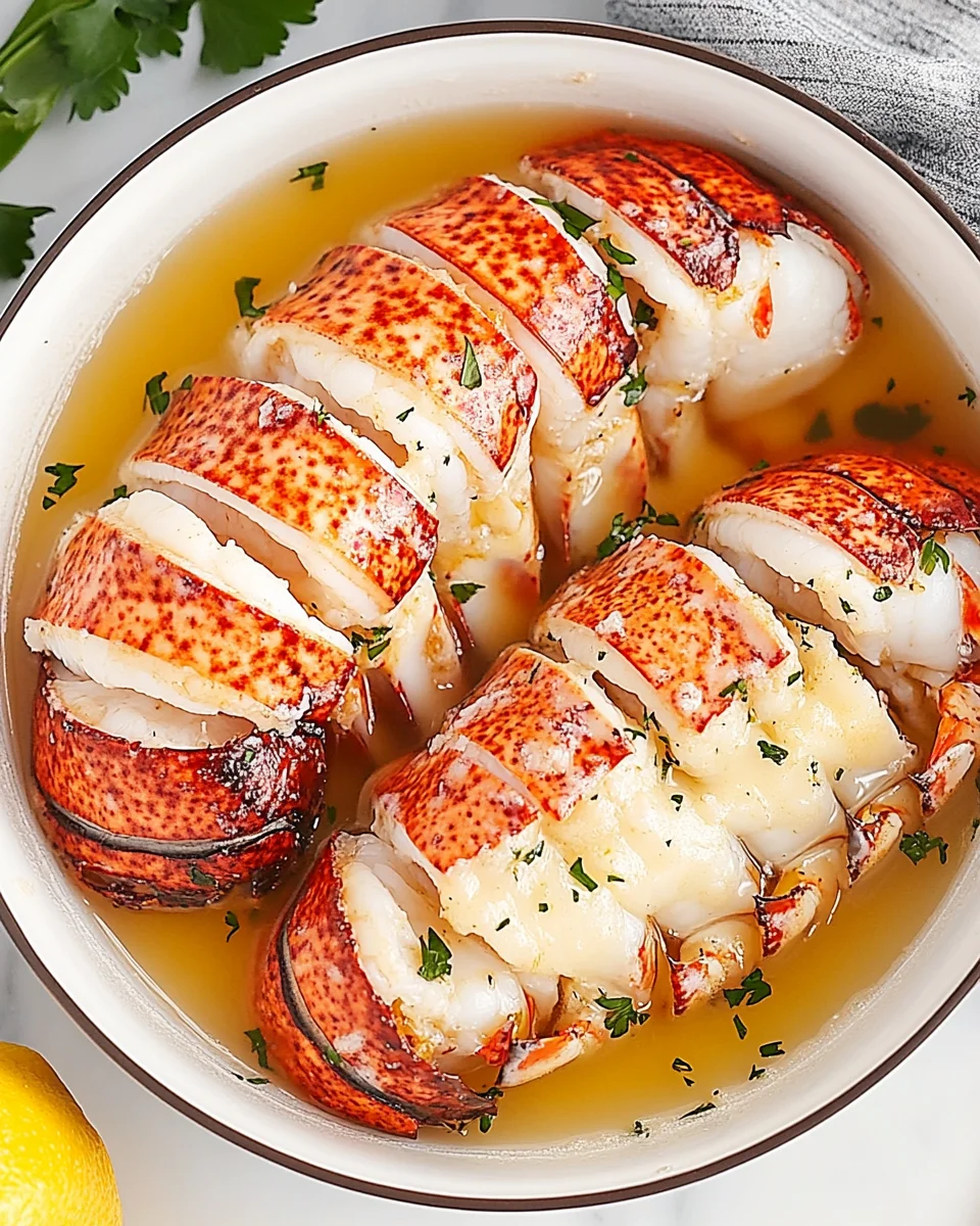 Butter Poached Lobster Tails Recipe