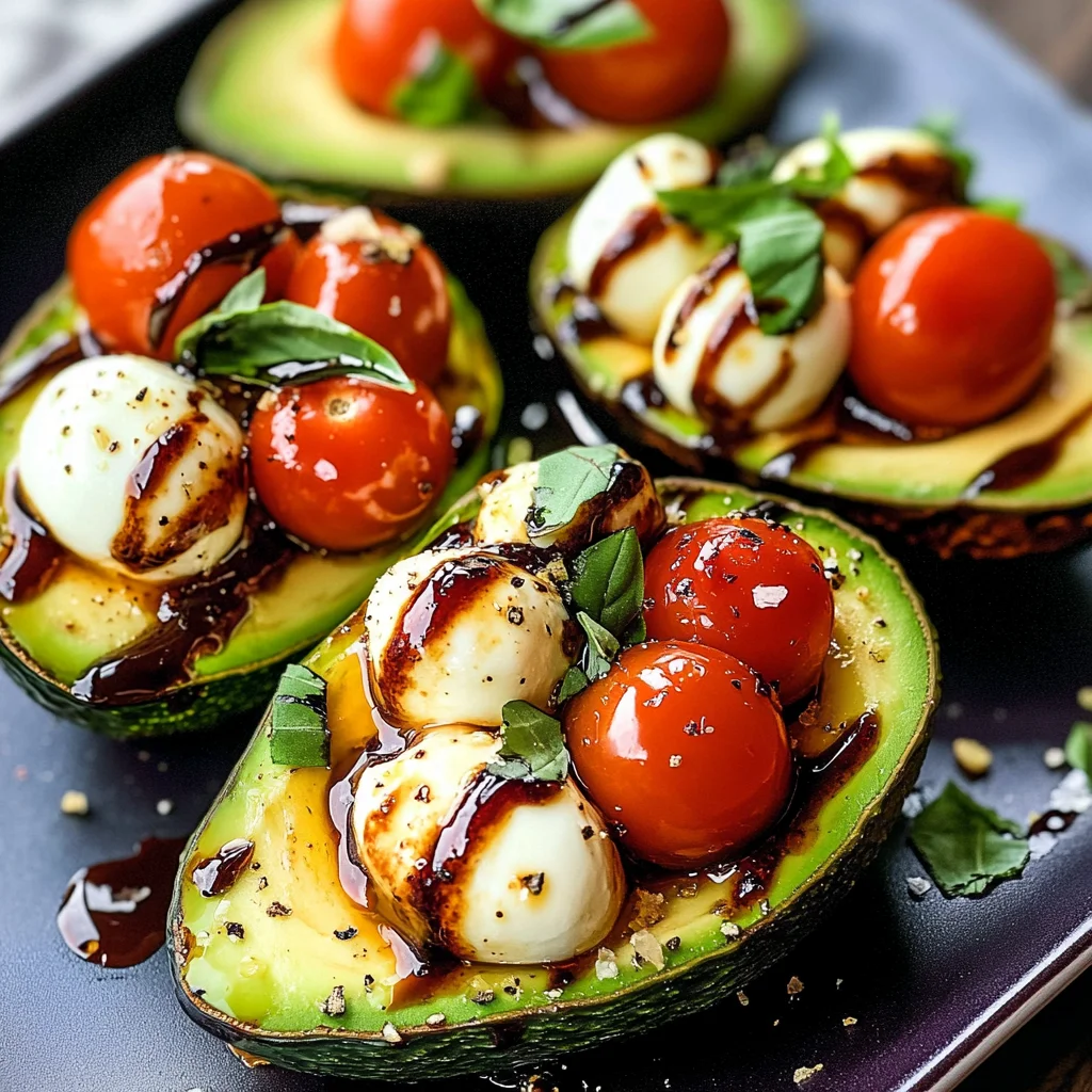 Caprese Stuffed Avocado
