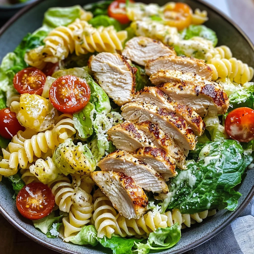 Chicken Caesar Pasta Salad