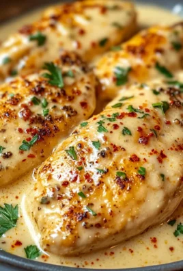 Chicken Fillet in Spicy, Creamy Garlic-Parmesan Sauce