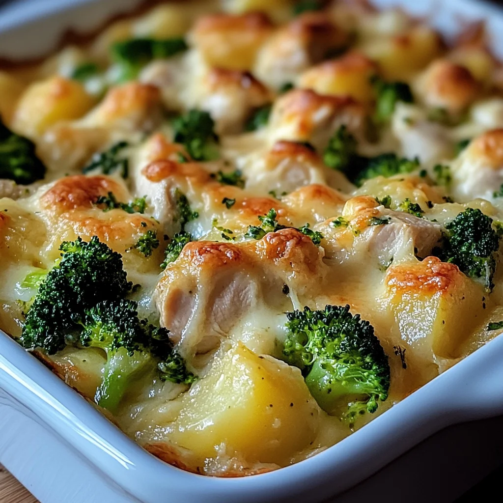 Chicken Potato Broccoli Casserole