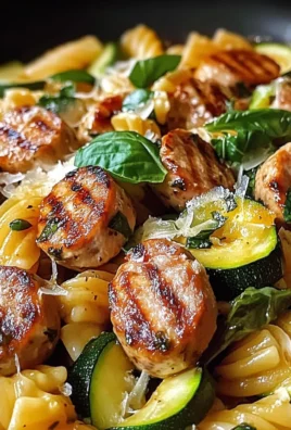 Chicken Sausages with Zucchini and Pasta Recipe