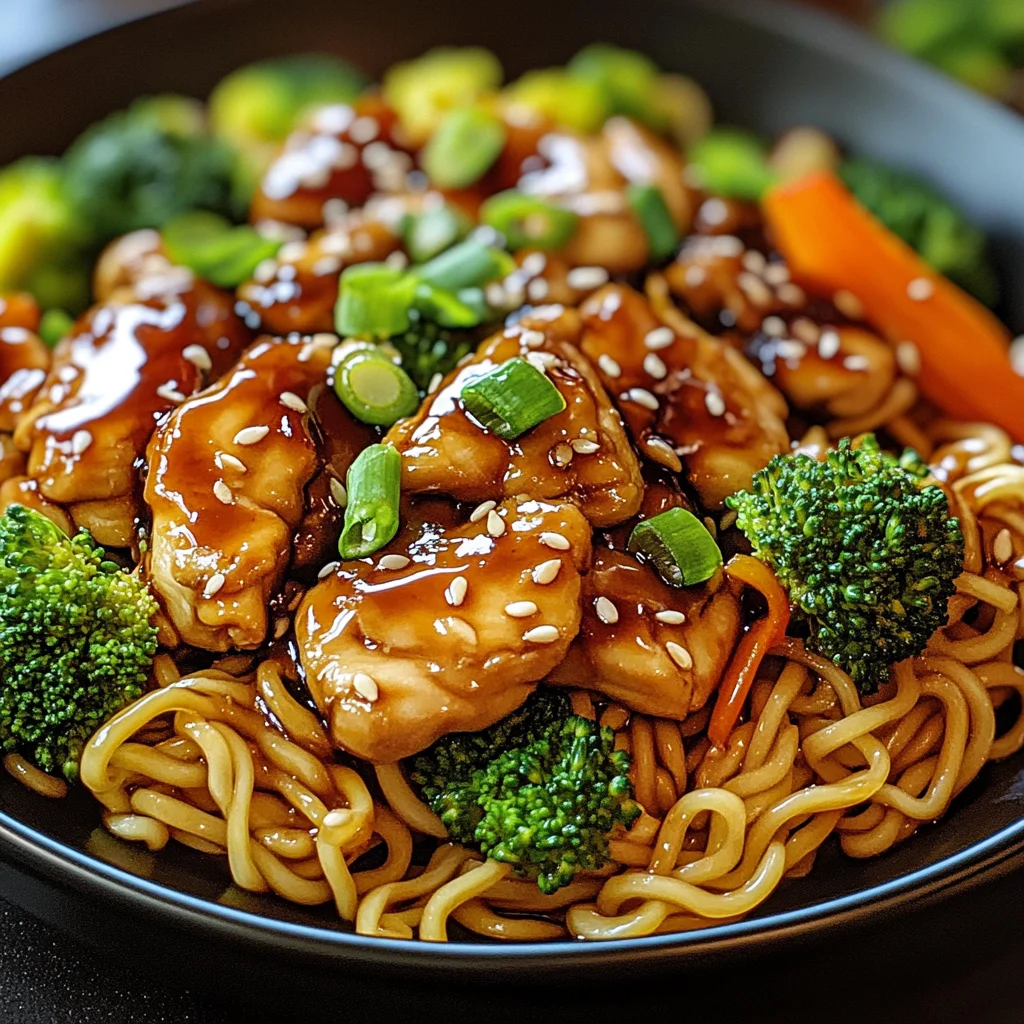 Chicken Teriyaki Noodles