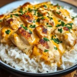 Creamy Smothered Chicken and Rice