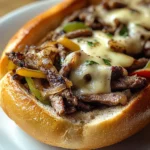 Garlic Philly Cheesesteak Bread