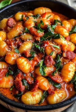 Gnocchi with Chorizo and Creamy Harissa Sauce Recipe