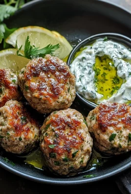 Greek Turkey Meatballs with Tzatziki Sauce