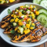 Grilled Cilantro Lime Chicken and Mango Salsa