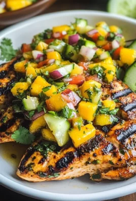 Grilled Cilantro Lime Chicken and Mango Salsa