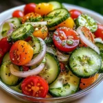 Marinated Cucumbers, Onions, and Tomatoes