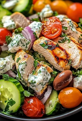 Mediterranean Delight Tzatziki Chicken Salad