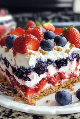 No Bake Summer Berry Lasagna