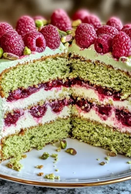 Pistachio Raspberry Cake