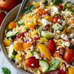 Rainbow Orzo Salad