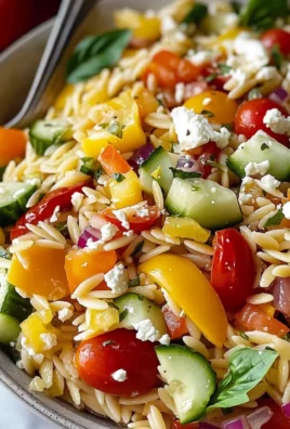 Rainbow Orzo Salad