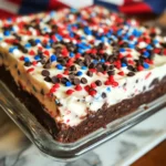 Red White Blue Chocolate Lasagna