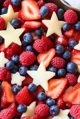 Red, White and Blue Fruit Salad