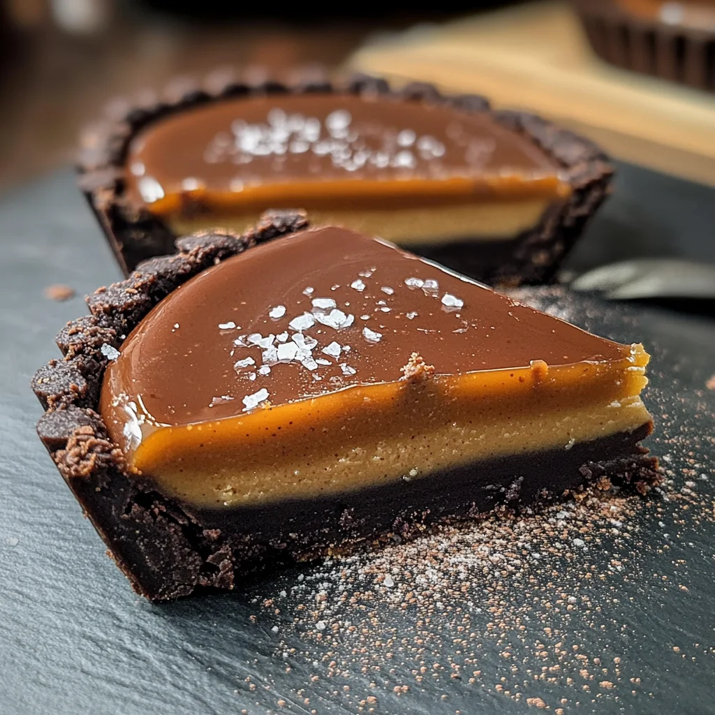 Salted Caramel Chocolate Tart