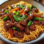 Sticky Beef Noodles