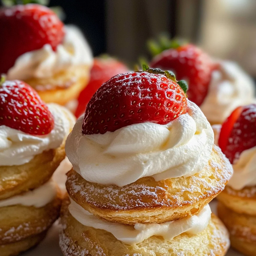 Strawberry Cream Puffs
