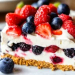 Triple Berry Icebox Cake