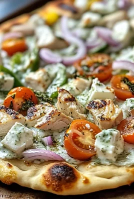Tzatziki Chicken Naan Pizza