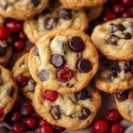 Cherry Chocolate Chip Cookies with Mocha Chips