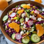 Crunchy Rainbow Salad with Citrus-Shallot Vinaigrette