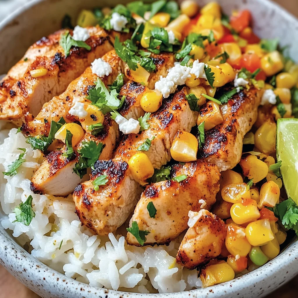 Easy Street Corn Chicken Rice Bowl