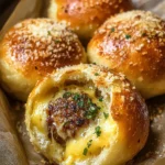 Garlic Parmesan Cheeseburger Bombs