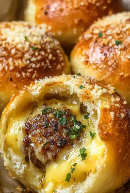 Garlic Parmesan Cheeseburger Bombs