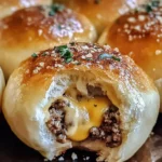 Garlic Parmesan Cheeseburger Bombs
