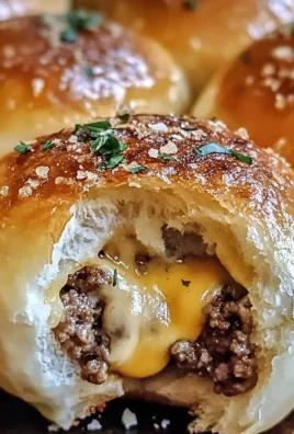 Garlic Parmesan Cheeseburger Bombs
