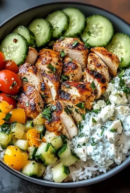 Greek Chicken Tzatziki Bowls – A Flavorful Mediterranean Delight