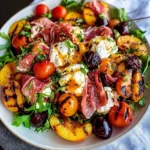 Grilled Nectarine Burrata Prosciutto Salad