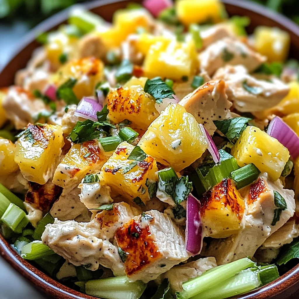 Hawaiian Chicken Salad is a tropical delight to enjoy!