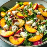 Irresistible Peach Salad : Fresh, Sweet & Savory