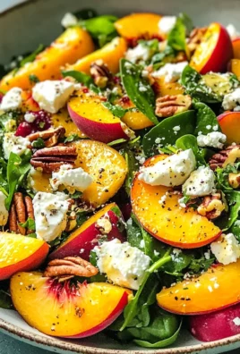 Irresistible Peach Salad : Fresh, Sweet & Savory